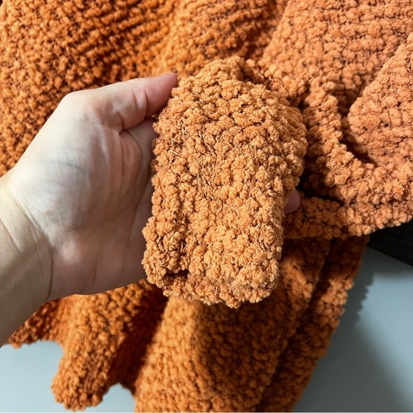 Zenana Falling for You Open Front Popcorn Cardigan Women's XL Mustardy Tan - Picture 6 of 8